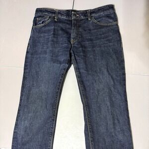 Boss Hugo Boss Italian Denim Jeans 34 32 Dark Wash Stretch Maine 3 Fit Candiani